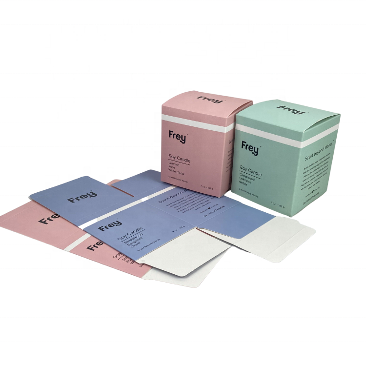 Eco-friendly Custom Wholesale Packaging Soy Scented Gift Candle Packaging Paper Boxes Custom Paper Boxes for Soy Candle