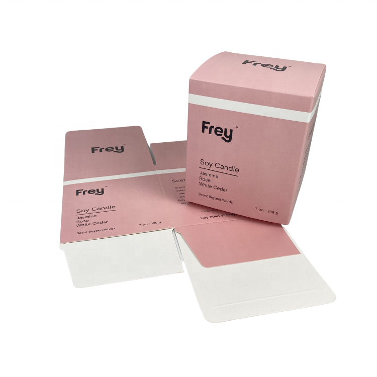 Eco-friendly Custom Wholesale Packaging Soy Scented Gift Candle Packaging Paper Boxes Custom Paper Boxes for Soy Candle