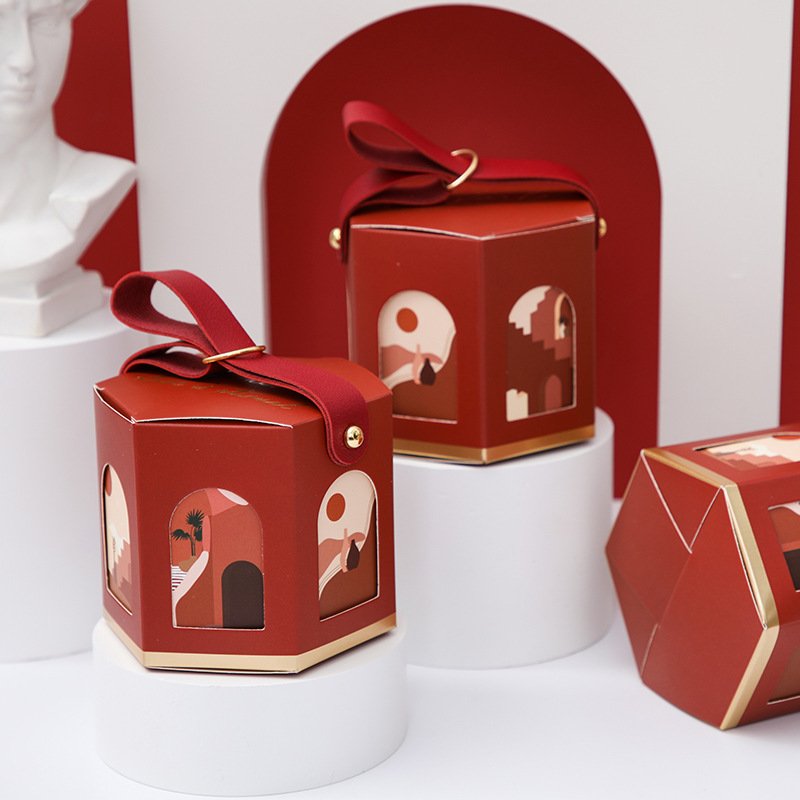 Custom Logo new portable candy box wedding gift companion gift box wedding creative engagement candy packaging box