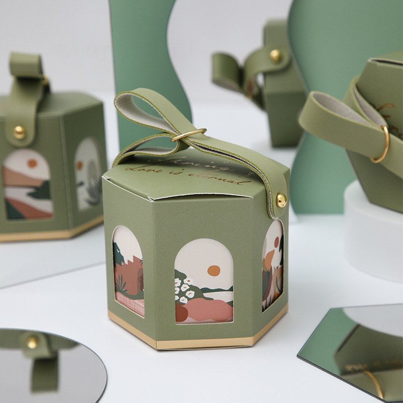 Custom Logo new portable candy box wedding gift companion gift box wedding creative engagement candy packaging box
