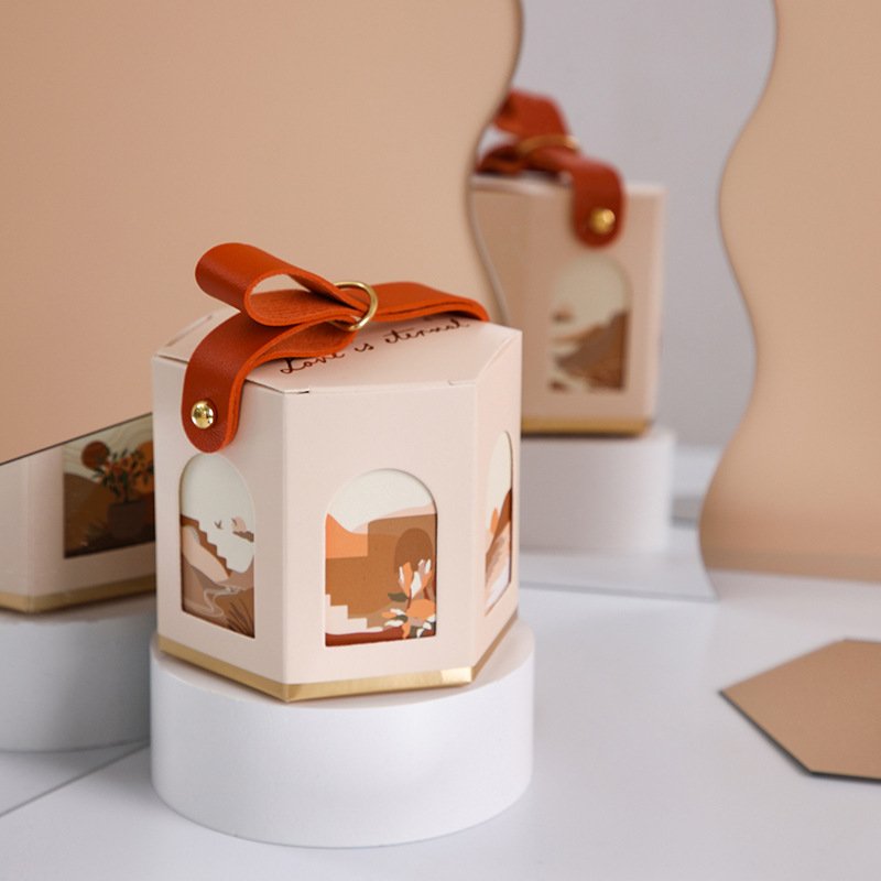 Custom Logo new portable candy box wedding gift companion gift box wedding creative engagement candy packaging box