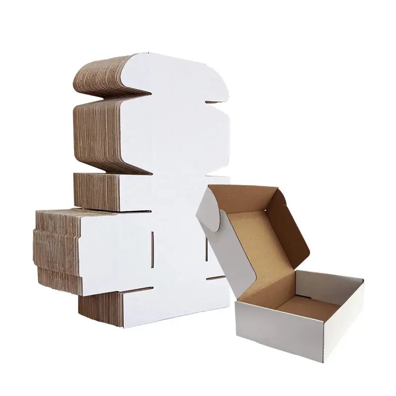 Factory Custom Logo Printed Hard Foldable Corrugated Packaging Box Gift Shoes Clothing Shipping Paper Packaging Boxes