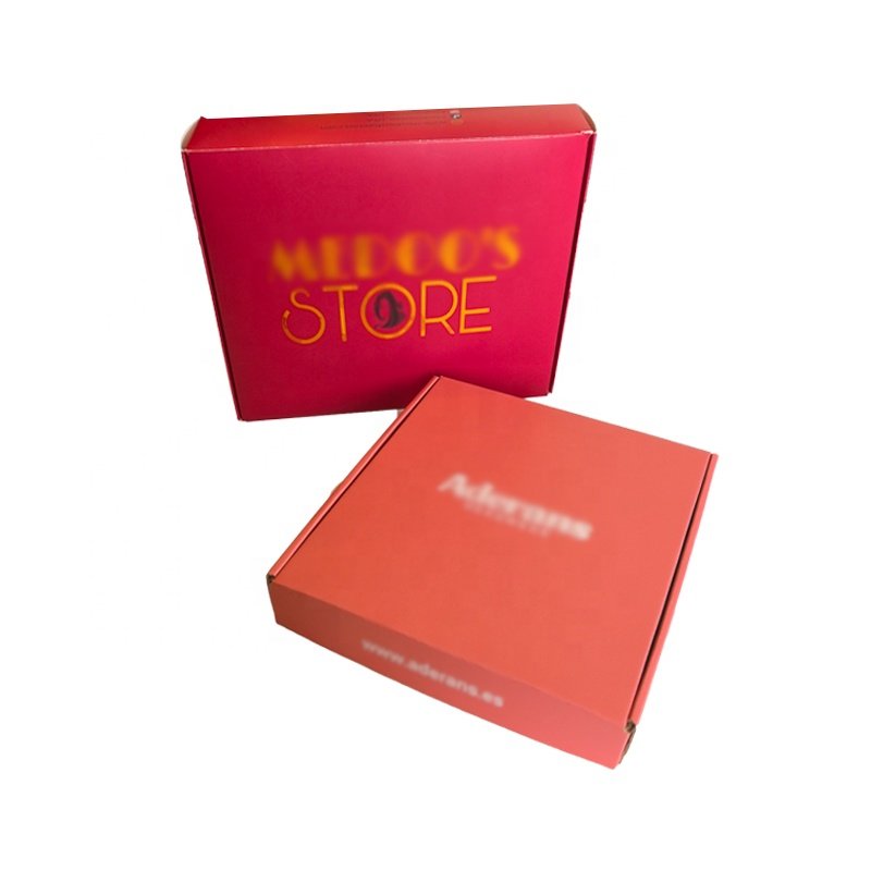 Pink printed color corrugated mailing paper board custom shipping boxes mailer packaging with brand logo