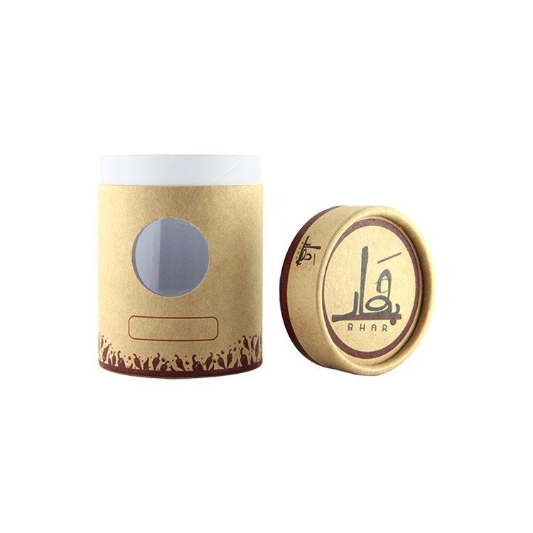 Explosive New Products High Quality Perfume Packaging Cylinder Food Tea Packaging Tube With Window