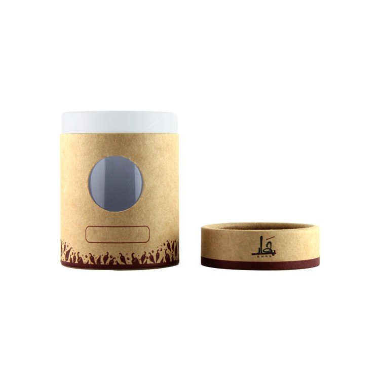 Explosive New Products High Quality Perfume Packaging Cylinder Food Tea Packaging Tube With Window