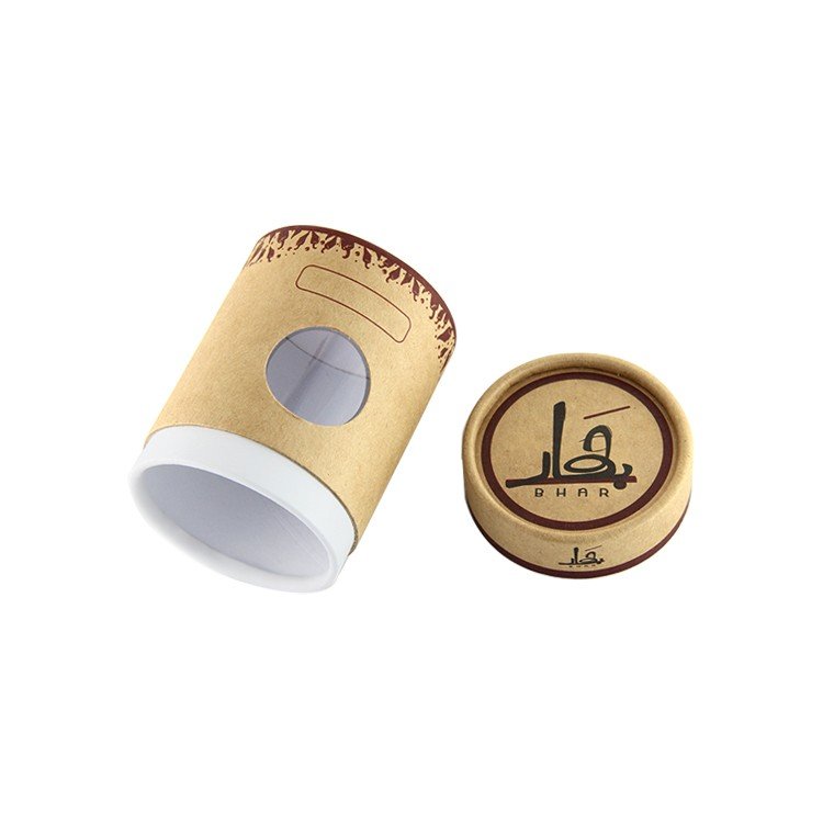 Explosive New Products High Quality Perfume Packaging Cylinder Food Tea Packaging Tube With Window