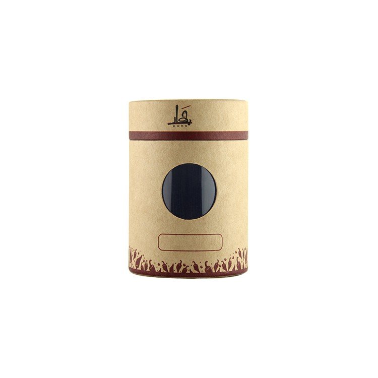 Explosive New Products High Quality Perfume Packaging Cylinder Food Tea Packaging Tube With Window