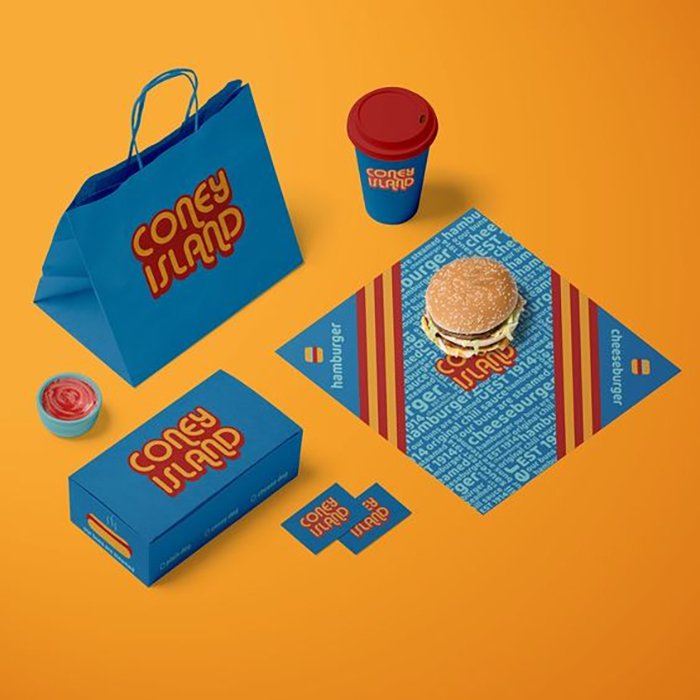 Custom logo design print eco recycle fast food packaging fries fried chicken togo take away burger kraft package paper box