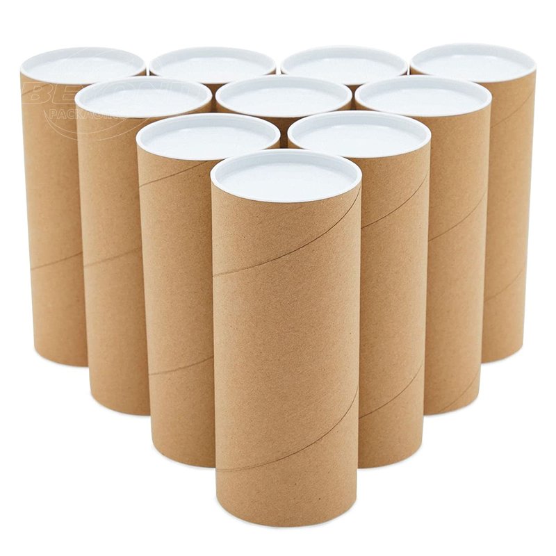 Pretty And Sturdy Long Custom Logo Mailing Tube paper Tube Boxes Packing For Poster Art paper
