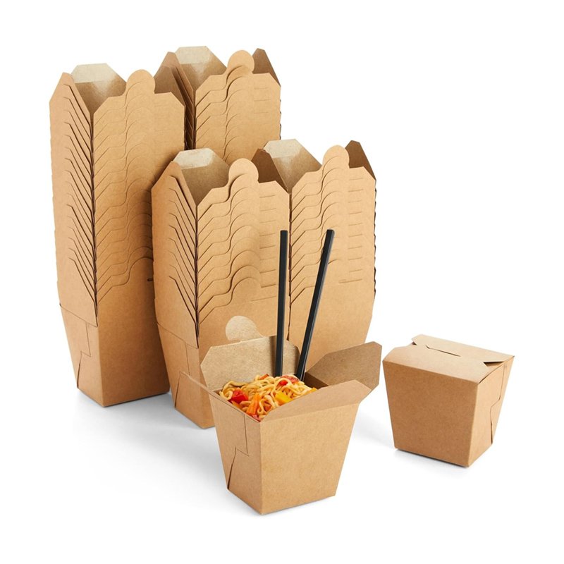 Disposable Foam Fries Black White Food Takeaway Custom Logo Packaging Kraft Paper Lunch Burger Boxes For Meal