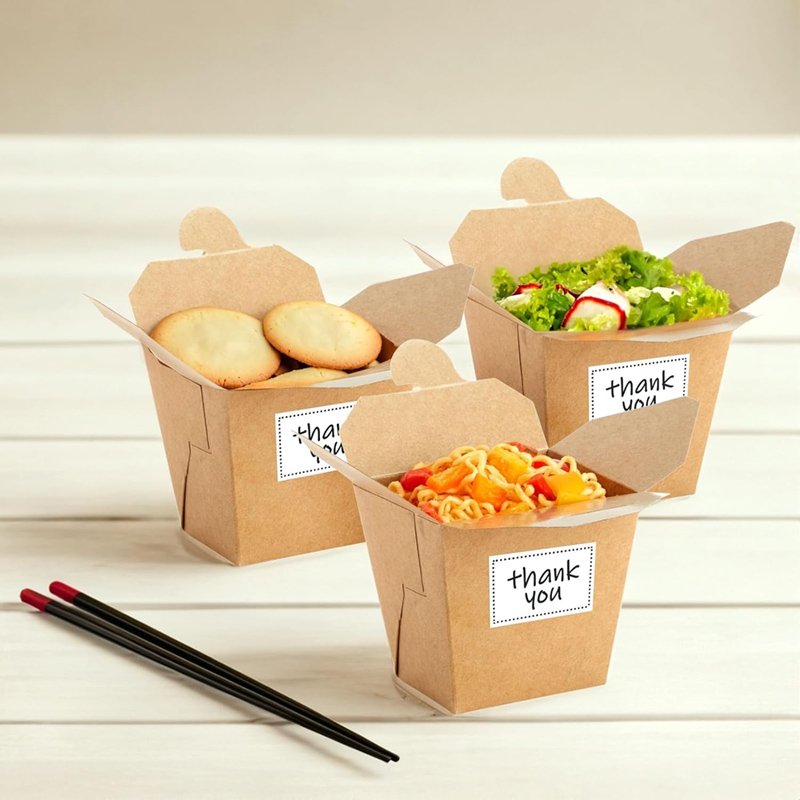 Disposable Foam Fries Black White Food Takeaway Custom Logo Packaging Kraft Paper Lunch Burger Boxes For Meal