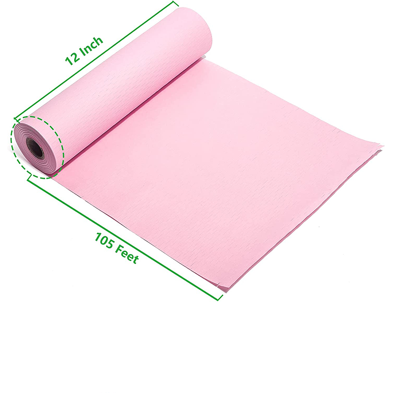 Pink Brown Protective Wrapping Paper Recyclable Honeycomb Packaging Cushion Paper Roll