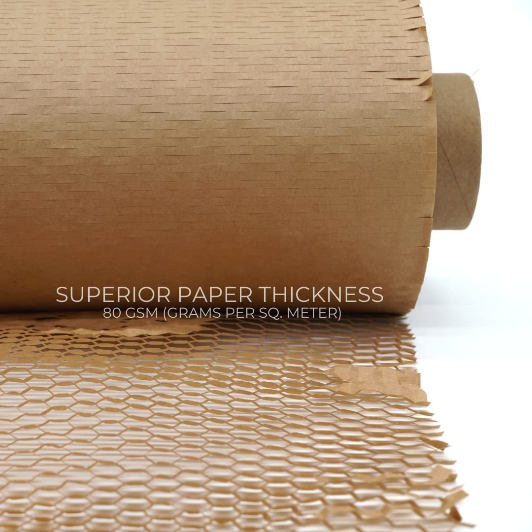 Pink Brown Protective Wrapping Paper Recyclable Honeycomb Packaging Cushion Paper Roll