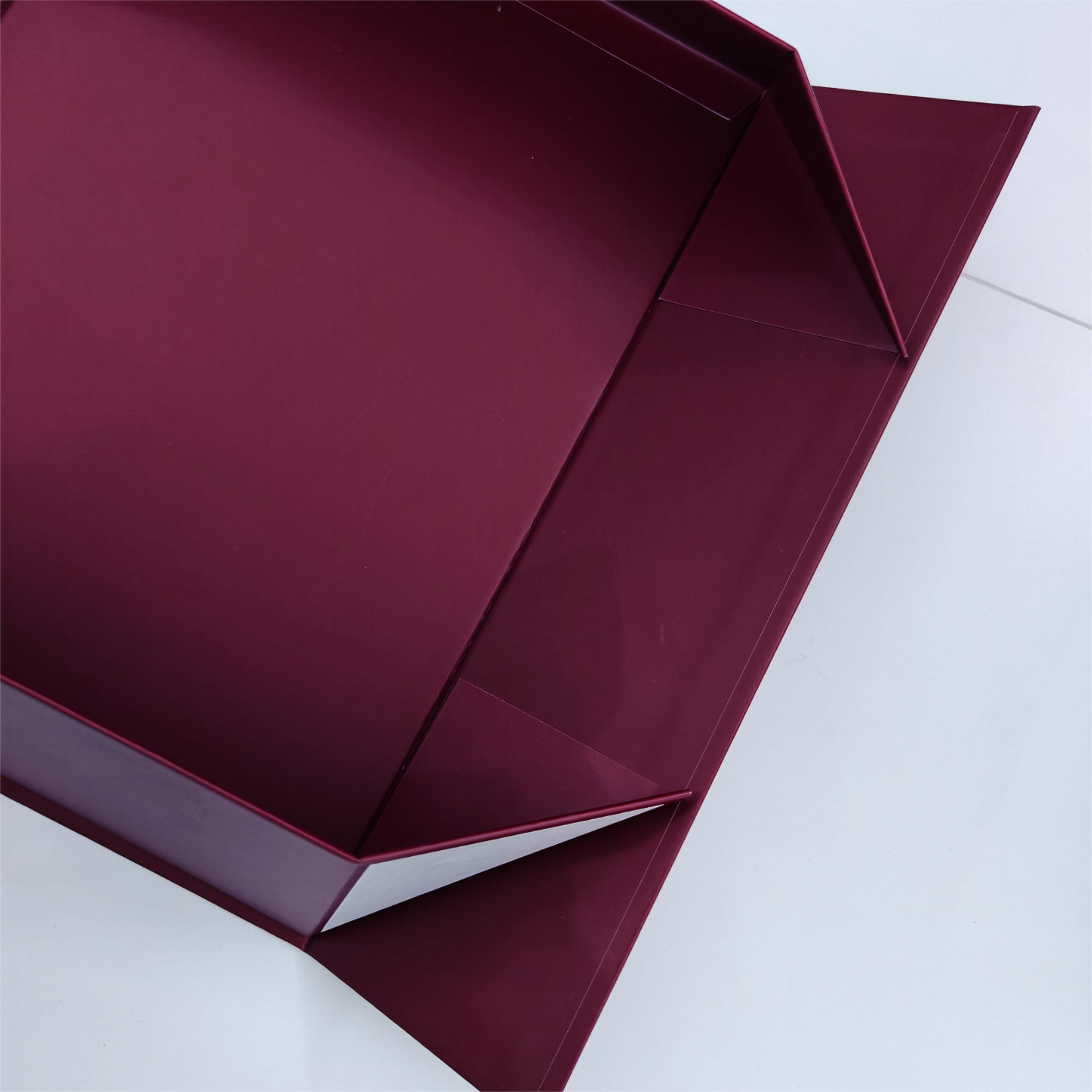 Big Logo Folding Collapsible Cardboard Baby Black Luxury Gift Packaging Rigid Magnetic Paper Boxes with Lid for Small Business