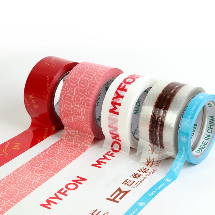 Xiamen Factory Custom Logo Printed Packaging Packing Customized Kraft Paper Tape With Logo Printing
