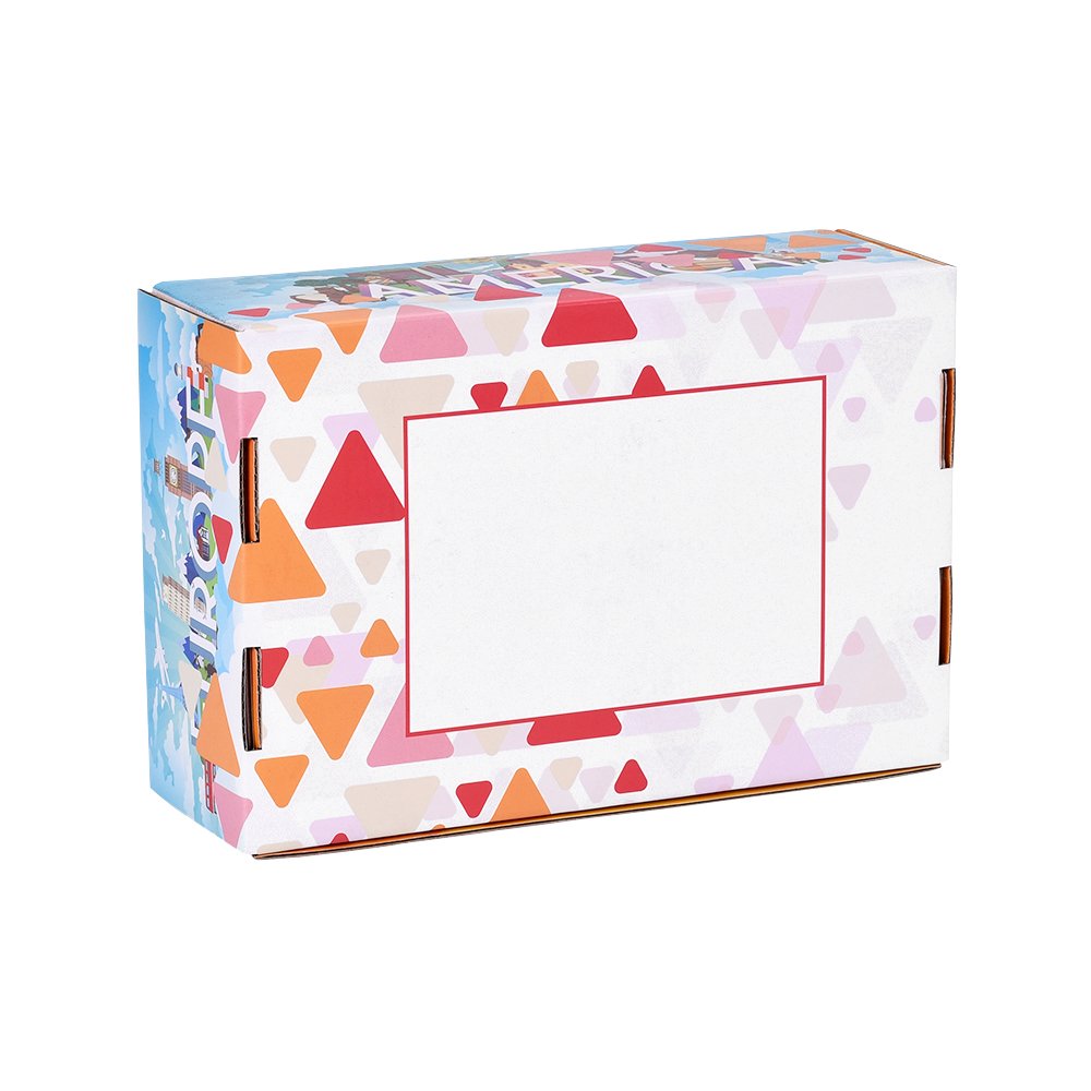 Corrugated coated paper box shoes packaging gift paper custom print logo recycle folding paper boxes