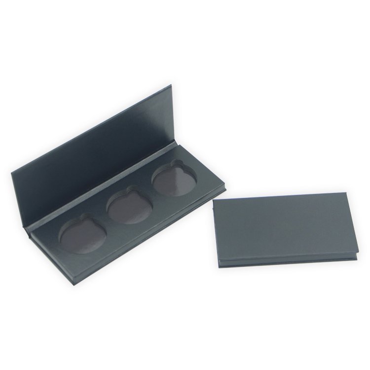 Factory price makeup palette private label eyeshadow magnetic Packaging boxes 2 colors