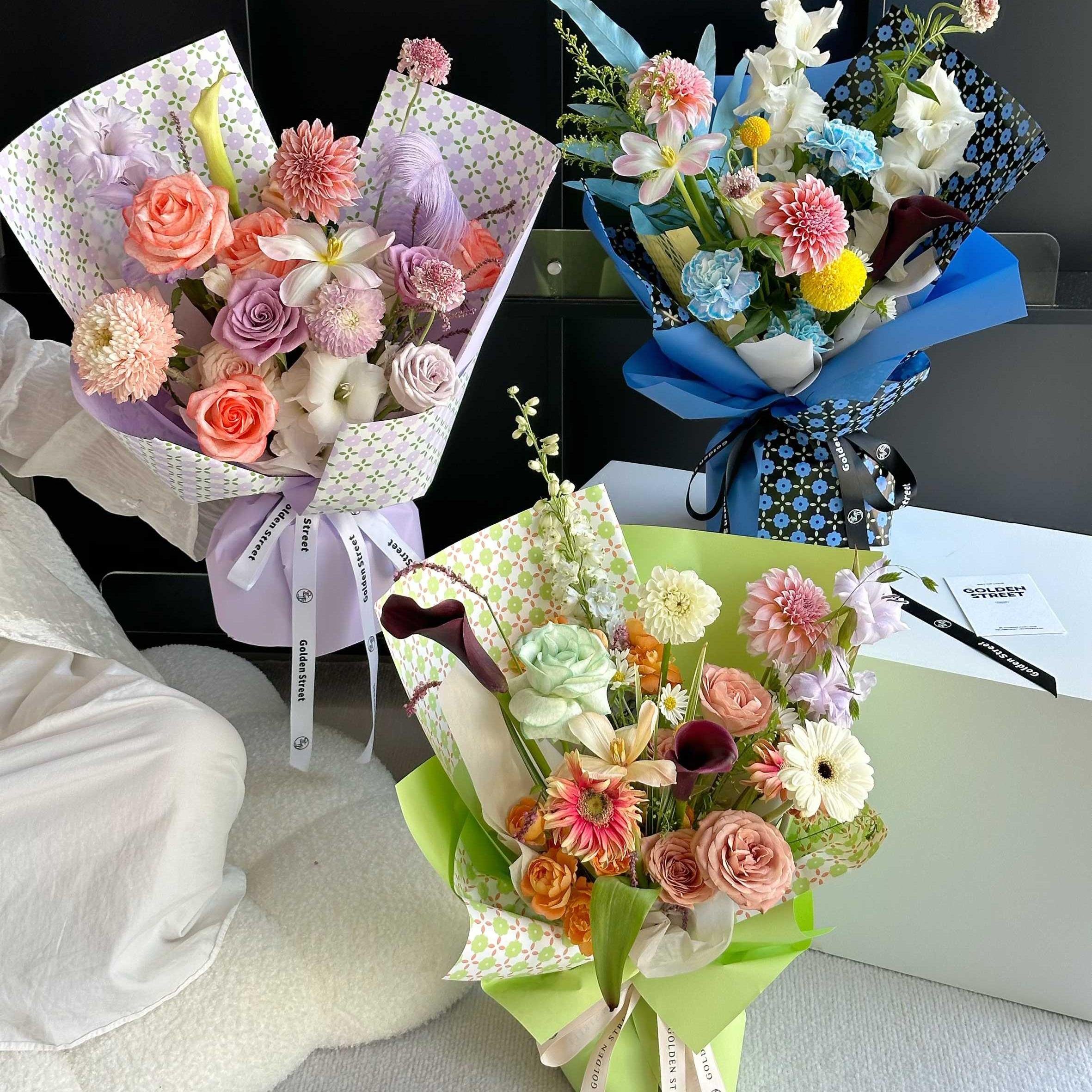HAUBAN Flower wrapping paper floral wrapping paper waterproof florist bouquet wrap flower material waterproof wrapping paper