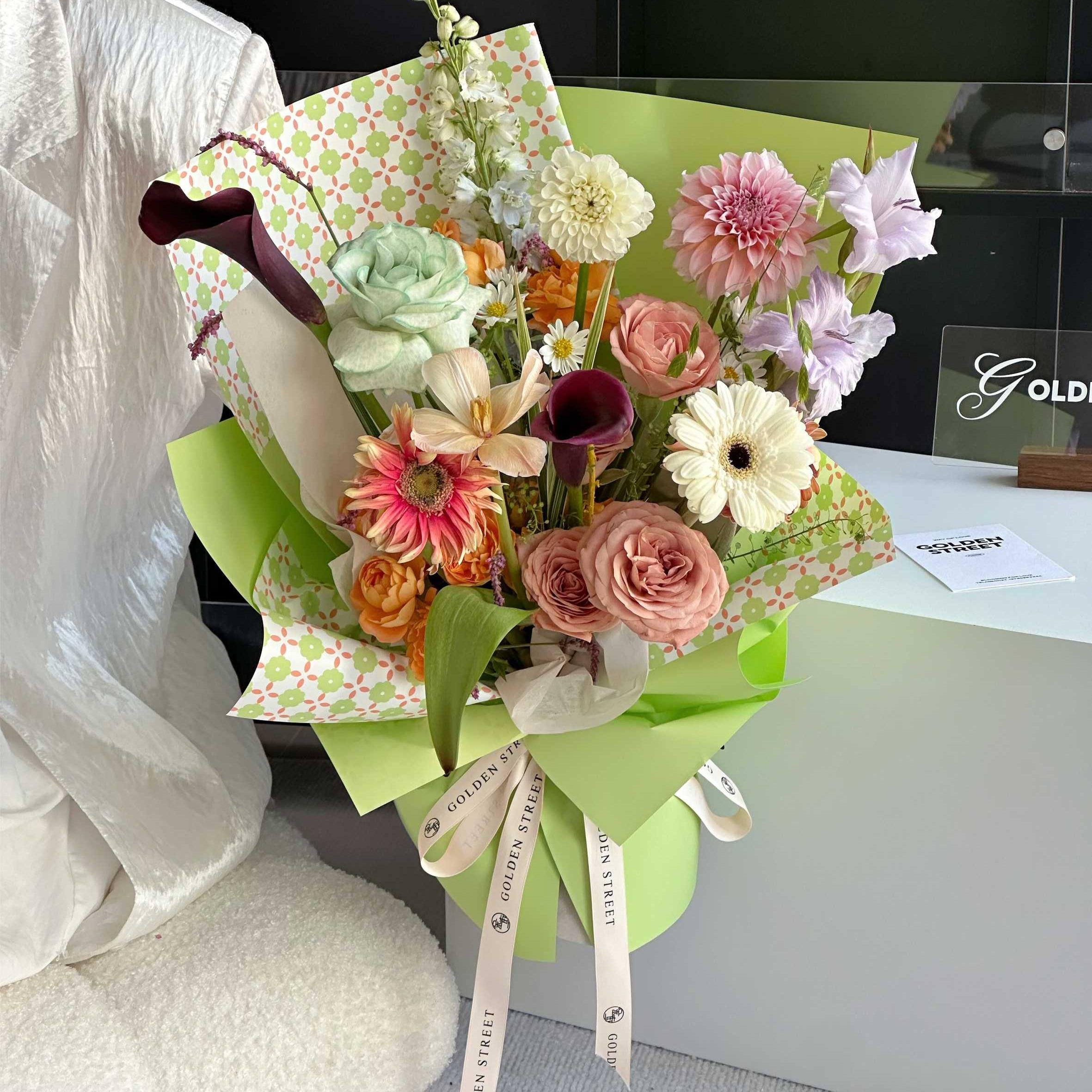 HAUBAN Flower wrapping paper floral wrapping paper waterproof florist bouquet wrap flower material waterproof wrapping paper