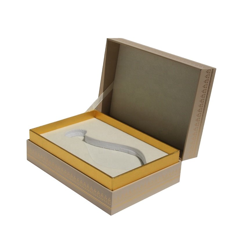 ROGOOD Gold Metallic Paper Pantone Color Printing Arabic Perfume Box with EVA insert RGD-P1007