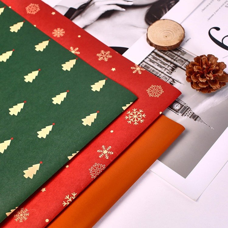 Custom Printed Design Colour Packaging Paper Christmas Gift Wrapping Paper