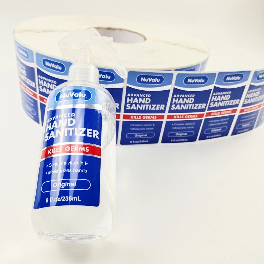 Customized Logo Hand Washing Sticker for Bottle Daily Product Label Sticker by Printing Factory