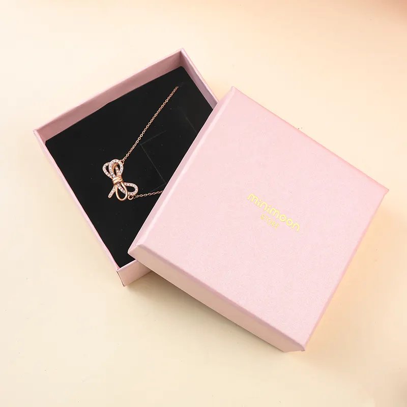 Custom Printed Jewelry silver pandora Packaging Cardboard Box And Microfiber Jewelry pouch and box