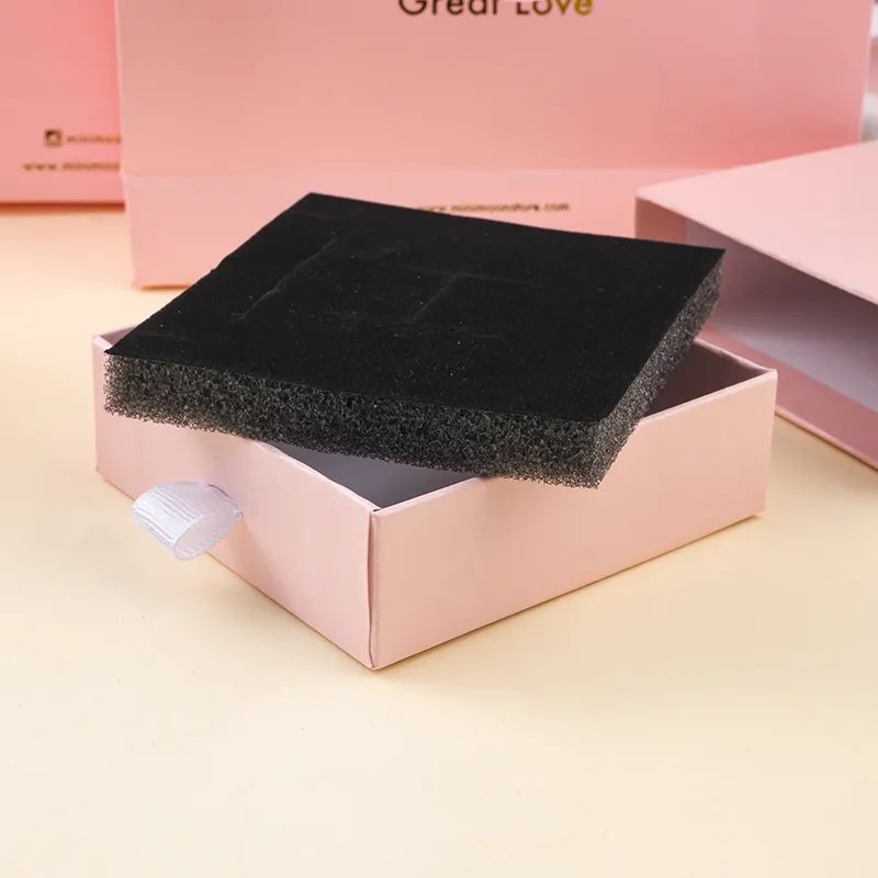Custom Printed Jewelry silver pandora Packaging Cardboard Box And Microfiber Jewelry pouch and box