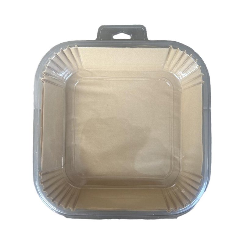Customizable 6.3 Square Inch Disposable Baking Pan Double-Sided Oiled Coating Food Grade Material Air Fryer Liner Paper