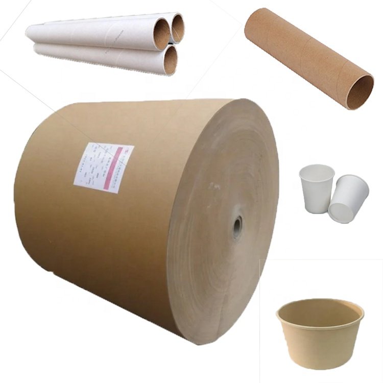 Optimal Price Customized Brown Jumbo Kraft Paper Roll 360-420 GSM Uncoated Wood Pulp Core Board Crafts Making Print Core Paper