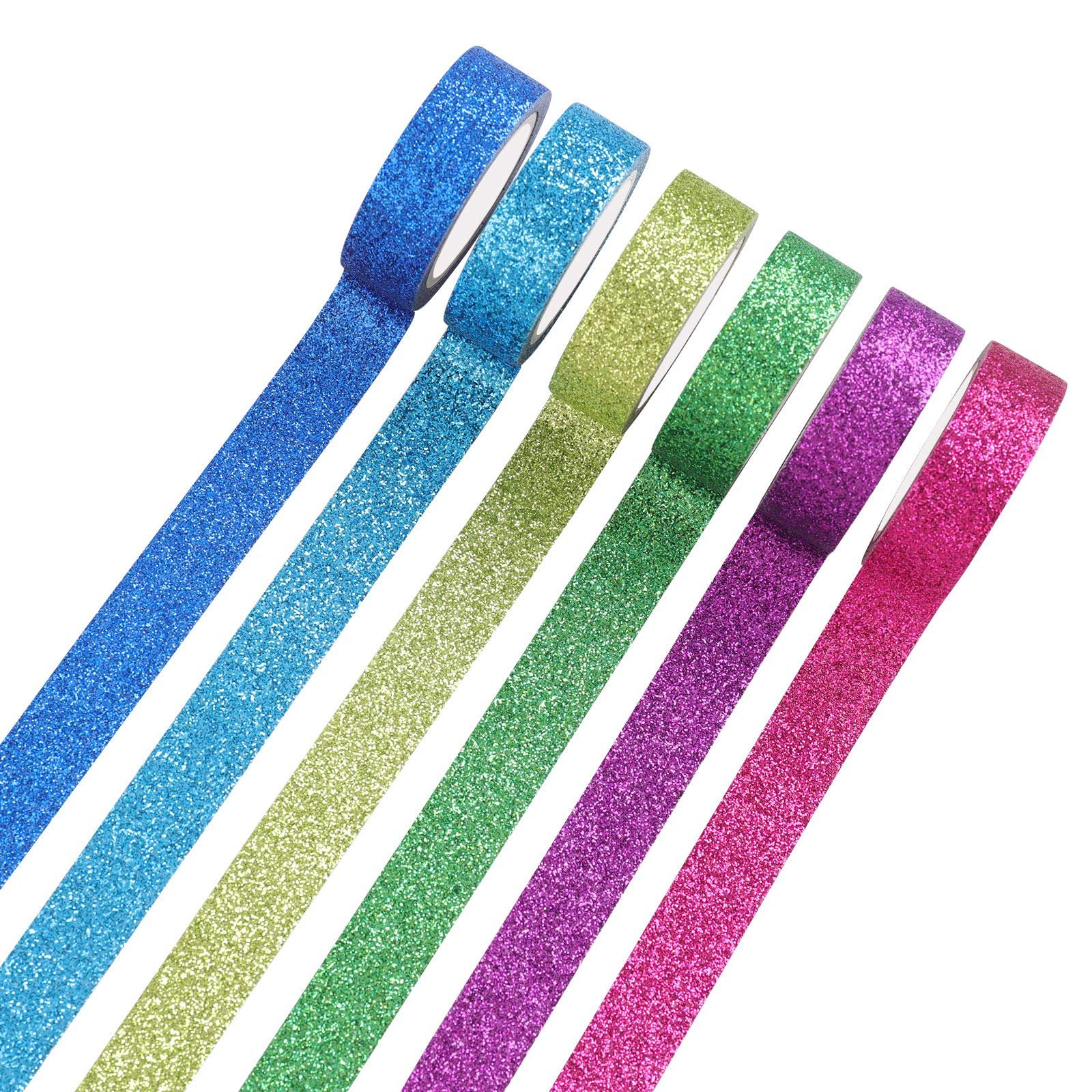 Gymnastics Decoration Holographic Glitter Tape for Hoop15mm*5m Washi Tape DIY Masking Tape