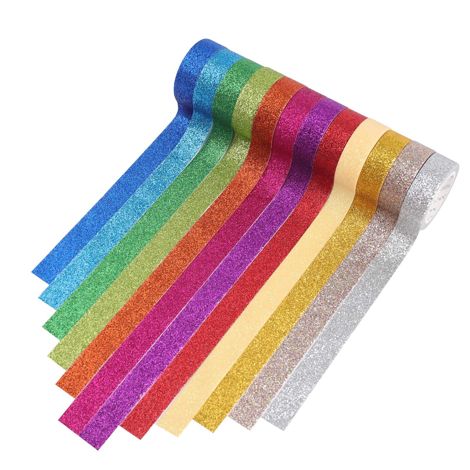 Gymnastics Decoration Holographic Glitter Tape for Hoop15mm*5m Washi Tape DIY Masking Tape