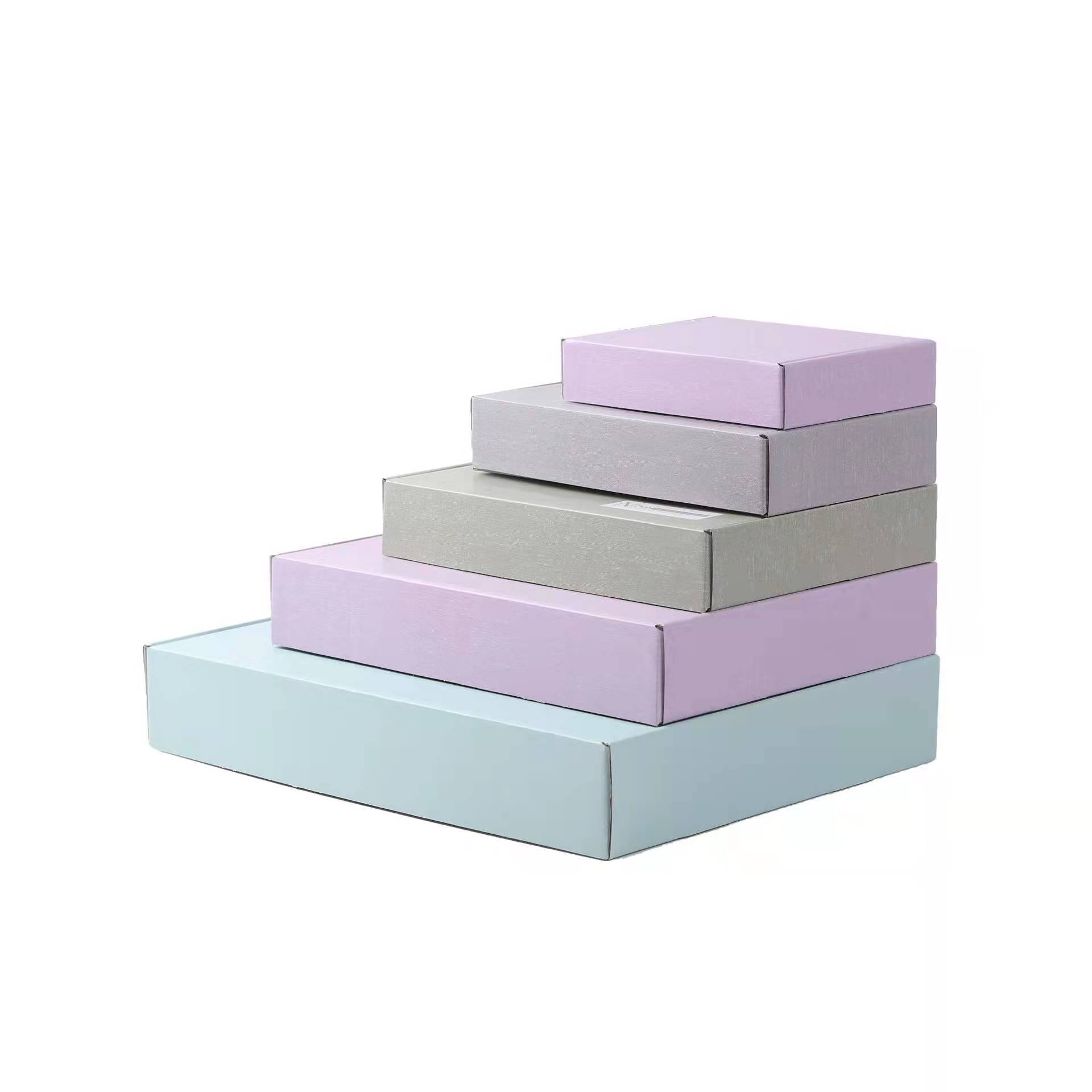 Cardboard packaging custom box logo shoes underwear box Kraft corrugated paper wholesale