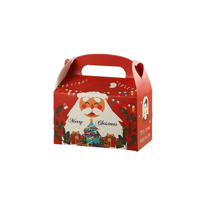 Wholesale Custom Cardboard Packaging Christmas Gifts Christmas Eve Gift Packaging Tote Paper Box