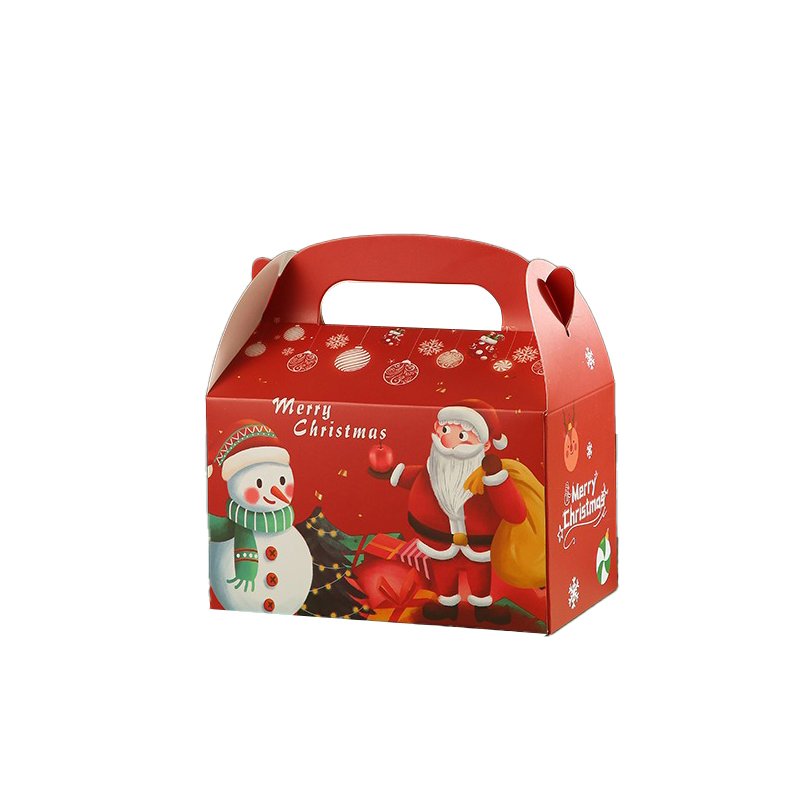 Wholesale Custom Cardboard Packaging Christmas Gifts Christmas Eve Gift Packaging Tote Paper Box