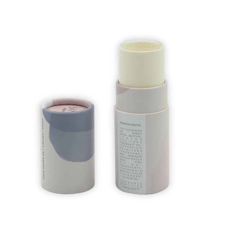 Wholesale luxury round print custom paper lipstick tube round packaging box