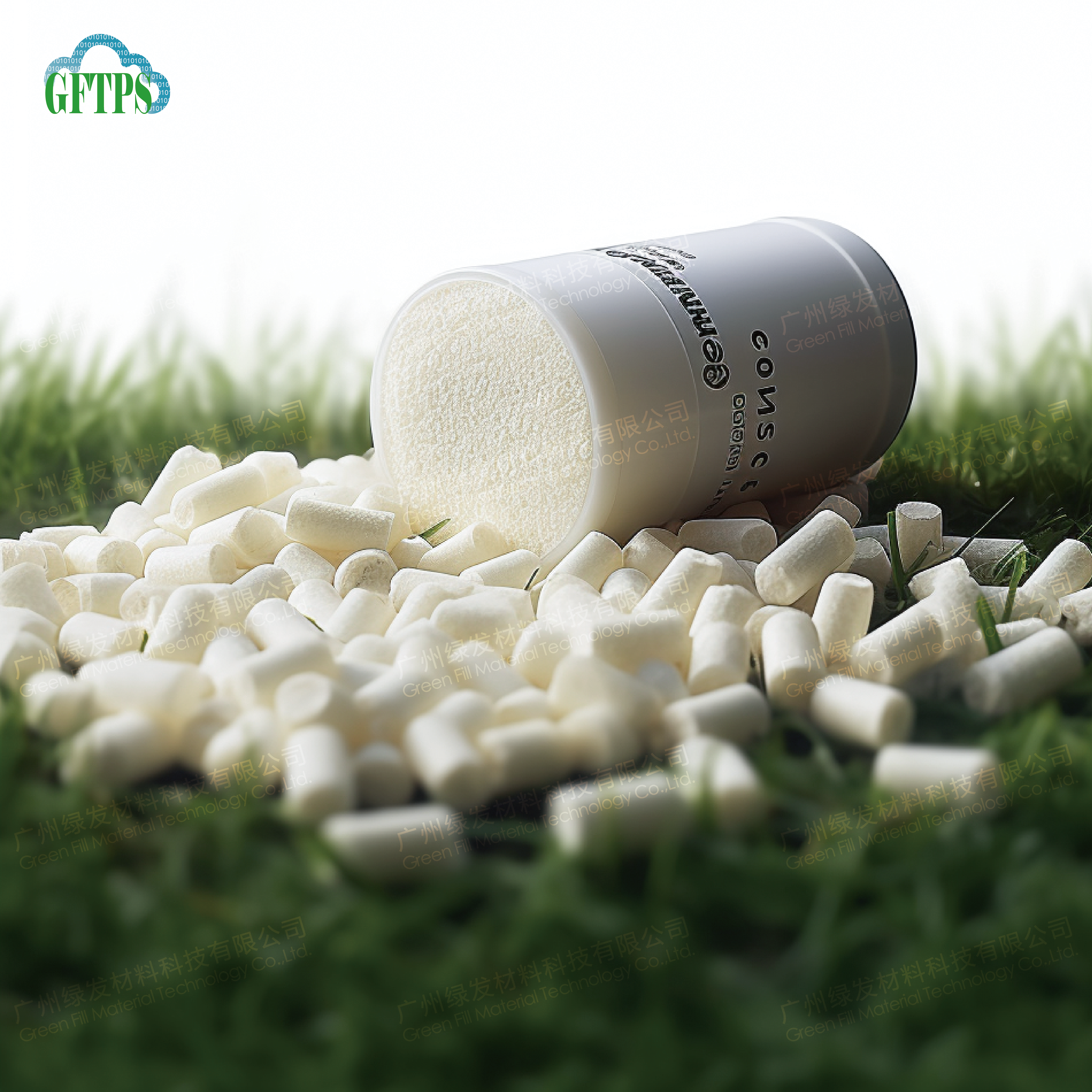 Fully degradable foam particles low carbon environmental protection starch foam packing packing paper