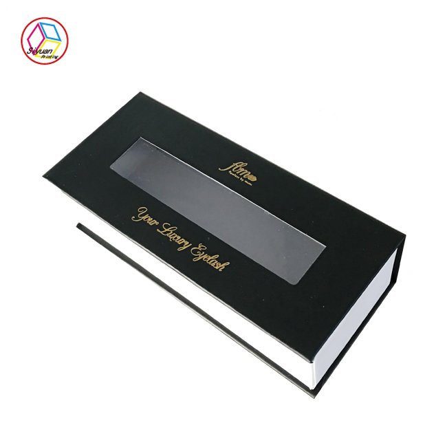Customized paper private label logo empty flutty mink eyelashes box for small business cosmetics