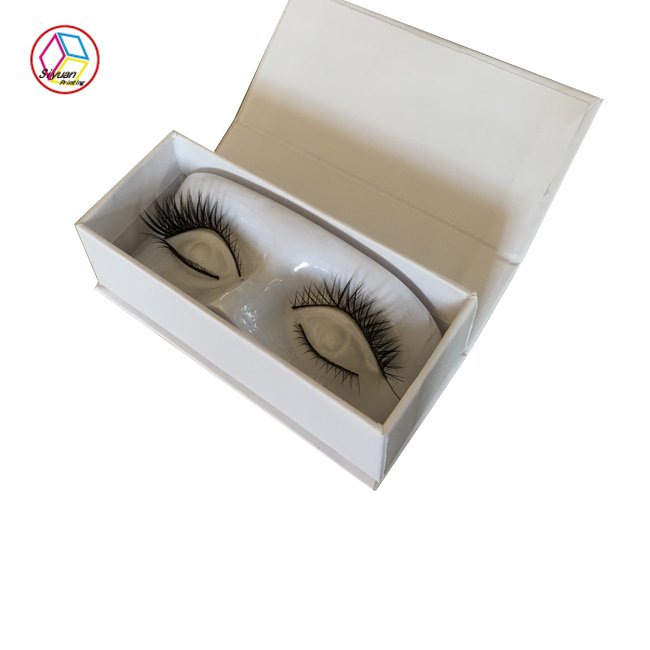 Customized paper private label logo empty flutty mink eyelashes box for small business cosmetics