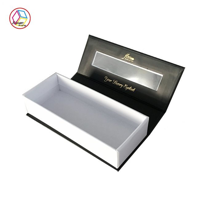 Customized paper private label logo empty flutty mink eyelashes box for small business cosmetics