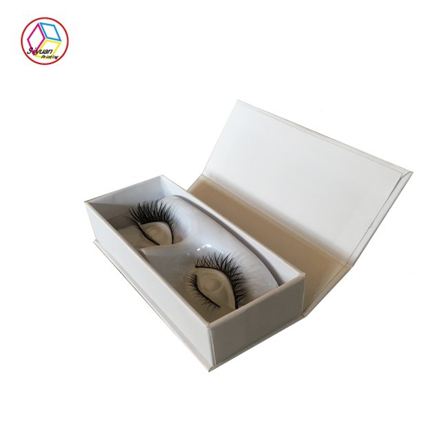 Customized paper private label logo empty flutty mink eyelashes box for small business cosmetics