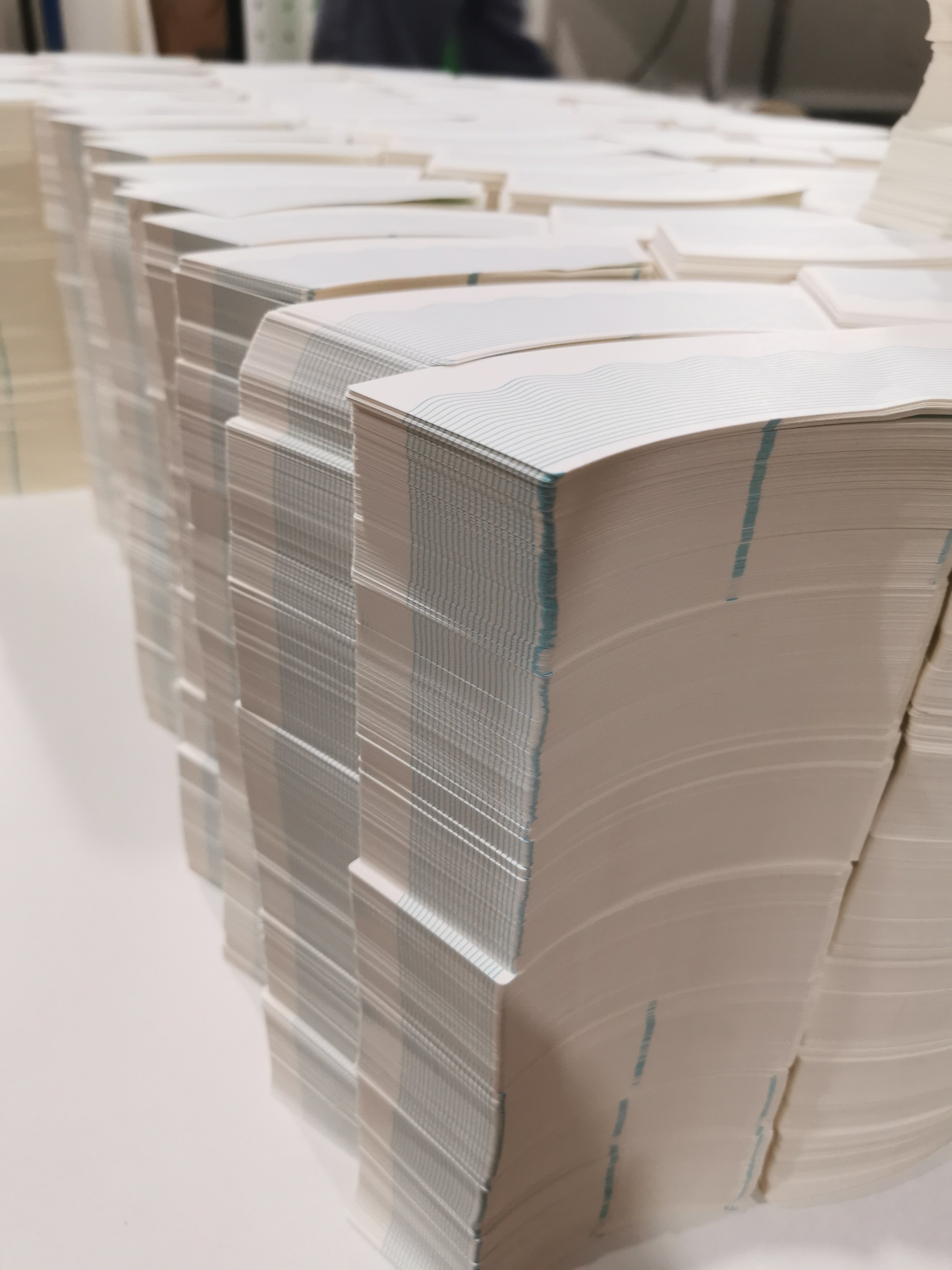High-end design printed paper cup paper fan roll raw material