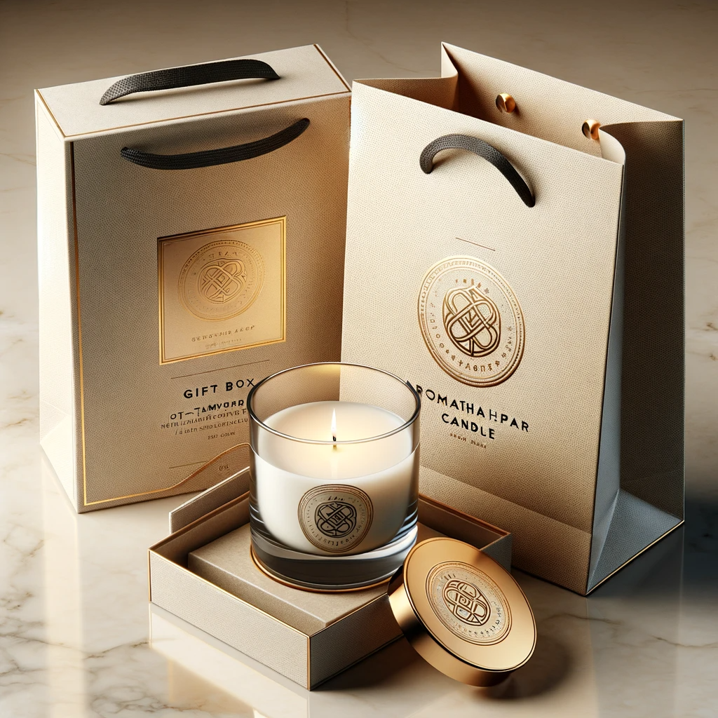 customized branded private label scented candle spiritual gift boxes packaging luxury reusable soy ink aromatherapy set box