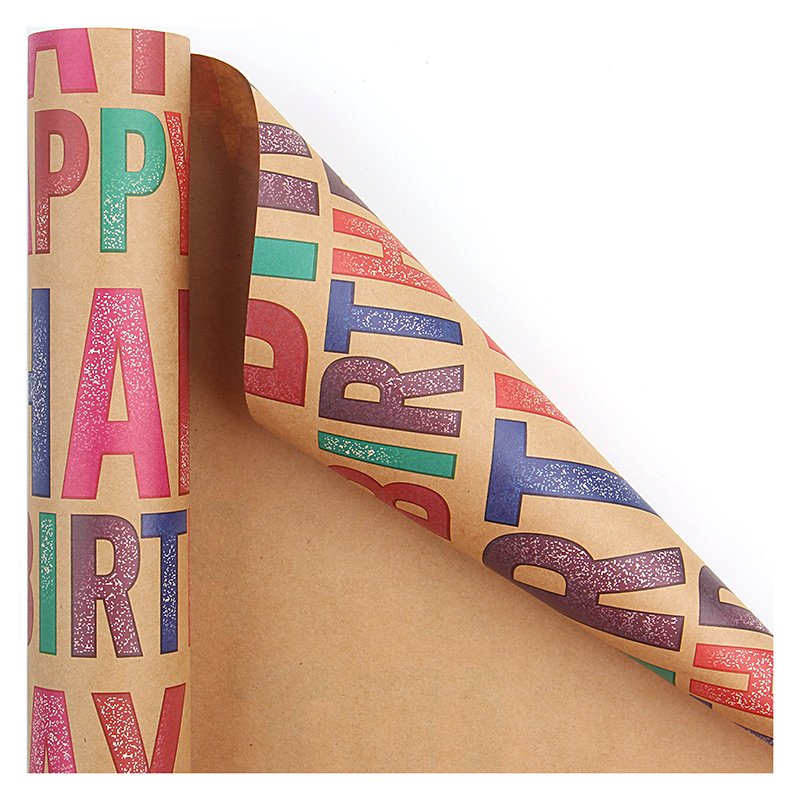 Merry Christmas Printed Gifts Wrap Paper sheets Factory Hot selling packaging custom kraft wrapping paper set