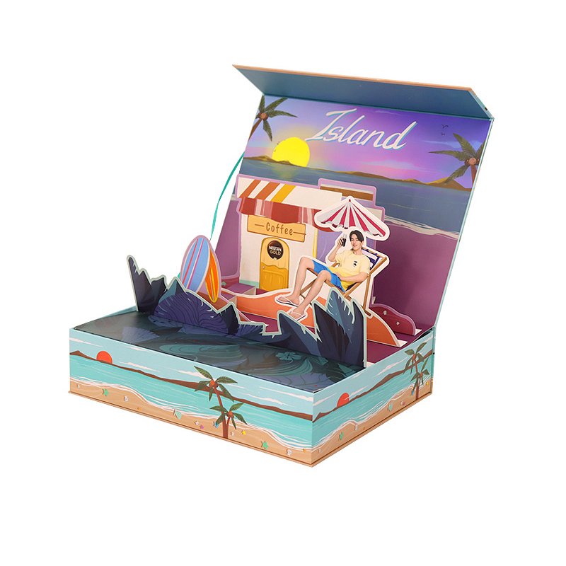 Recyclable china wholesale custom beauty large christmas advent calendar packaging box cardboard gift 25 days
