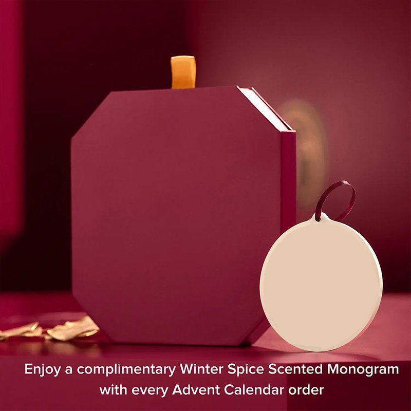 Custom Advent Calendar Empty Luxury Cardboard Paper Gift Beauty Cosmetic Packaging Countdown Christmas Advent Calendar Box