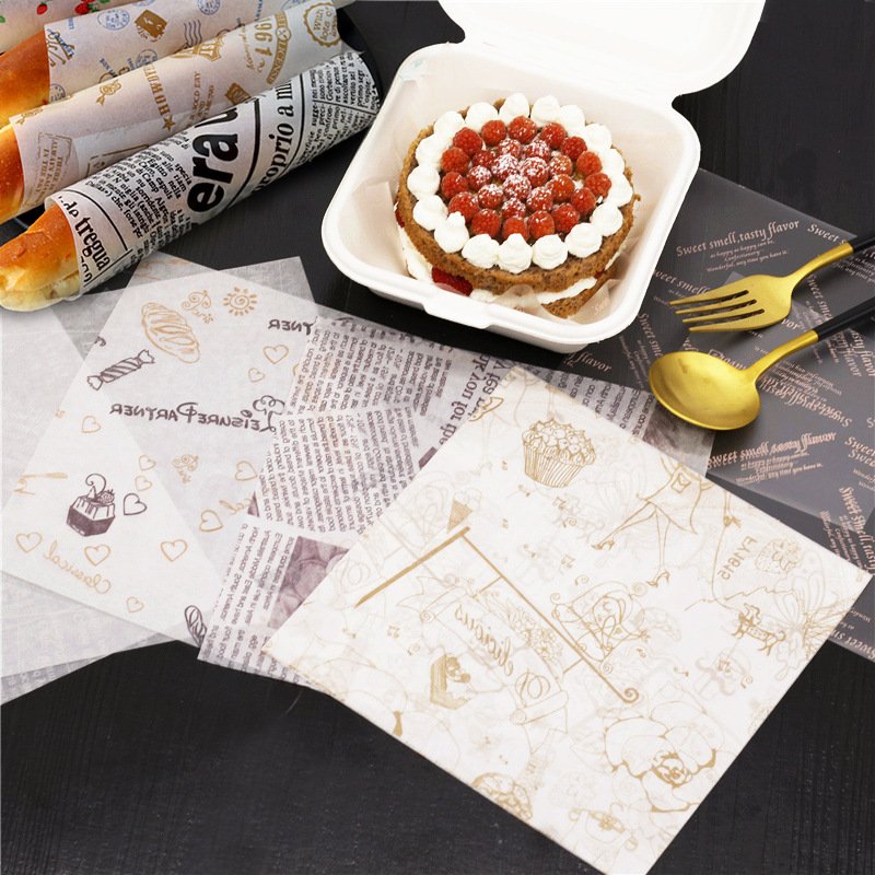 Custom Eco-friendly Brown Paper Wrap Food Wrapping Paper Food Grade Kraft Grease Proof Paper
