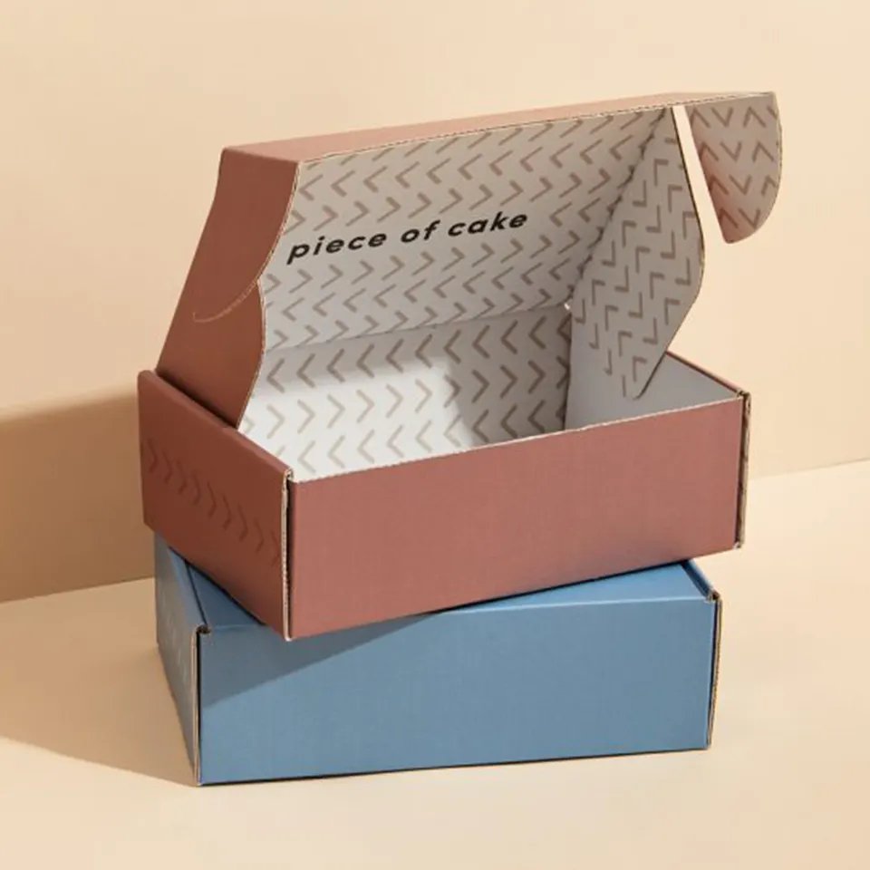 Custom Logo Mailer Box Paper Corrugated Cardboard Packaging Postal Shipping Box Printing