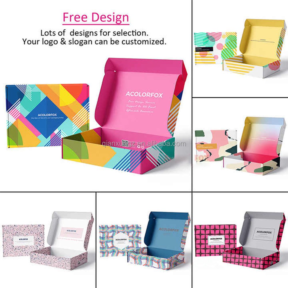 Custom Logo Mailer Box Paper Corrugated Cardboard Packaging Postal Shipping Box Printing