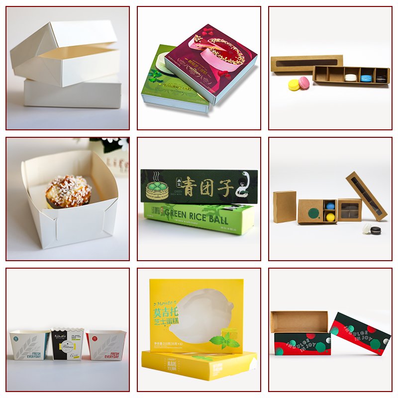 Customized party chocolate biscuit kraft paper box dessert box catering packaging platter box with divider lid